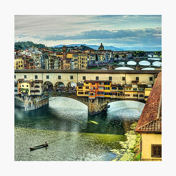 Item preview, Florence - bridges behind Ponte Vecchio designed and sold by Weston  Westmoreland.