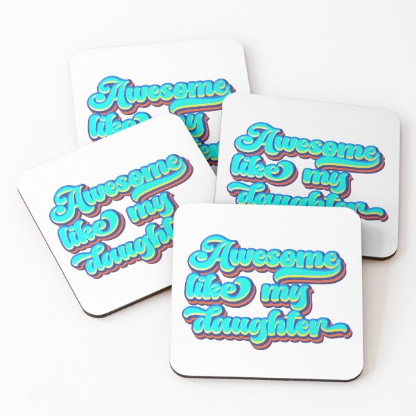 Item preview, Awesome like my daughter | Refreshing Gradient Lime Green designed and sold by Leo-Stride.