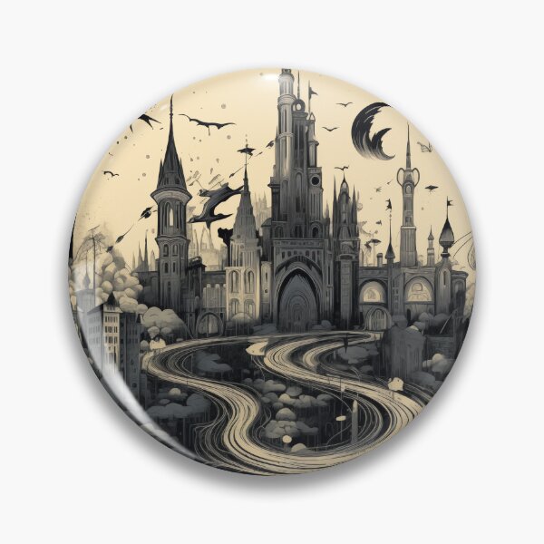 Item preview, Floating Gothic Metropolis designed and sold by landletsy.