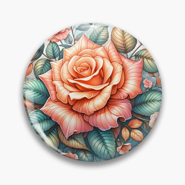 Item preview, Peach Rose designed and sold by I-I-Trading-Co.