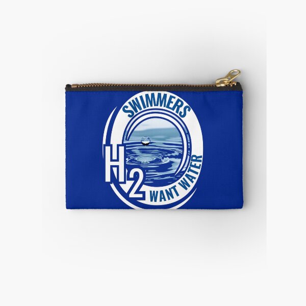 Item preview, "Swimmers Want Water" H2O Symbol Trendy Unique Design With Blue Water Photo designed and sold by AlphaBetulia.