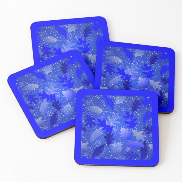 Item preview, Swirling Leaves in Snow at Night in a Moonbeam designed and sold by Art in My Loft.