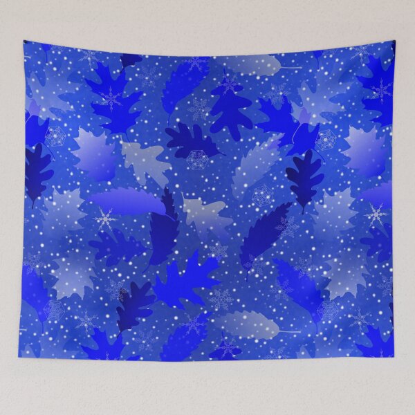 Item preview, Swirling Leaves in Snow at Night in a Moonbeam designed and sold by Art in My Loft.