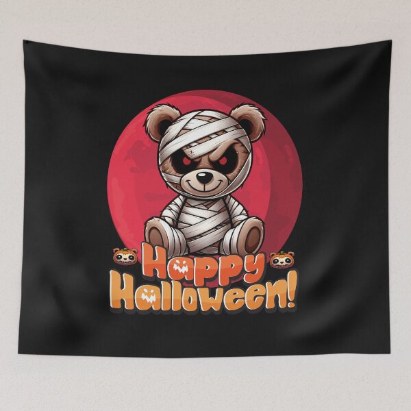 Item preview, Happy Halloween Night Cute Mummy Bear designed and sold by TeddybearClub.