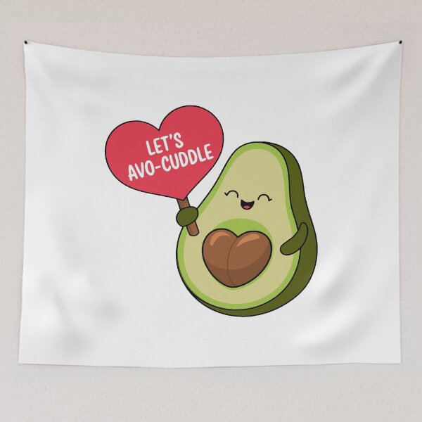 Item preview, Let's Avocuddle! Cute Avocado Pun designed and sold by PMCreative.