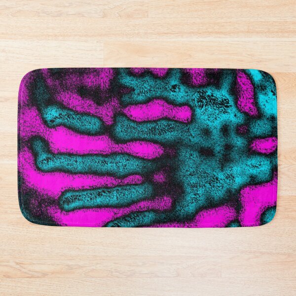 Item preview, Abstract Teal Handprint on Pink Background designed and sold by SXW Designs.