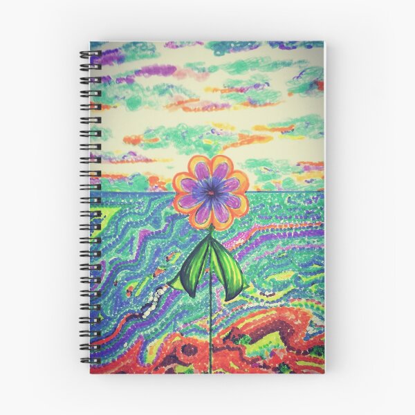 Item preview, Puntillista en atardecer, ESTILO DE PUNTOS SE RECREO UNA FLOR EN ATARDECER MARÍTIMO. designed and sold by AIMARADREAM.