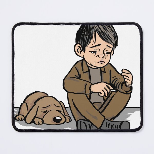 Item preview, A sad boy and his dog designed and sold by matan kohn.