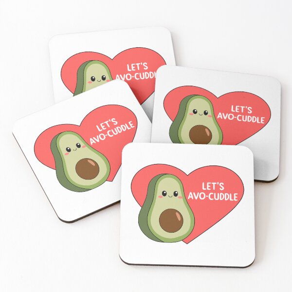 Item preview, Let's Avocuddle! Cute Avocado Love Pun designed and sold by PMCreative.