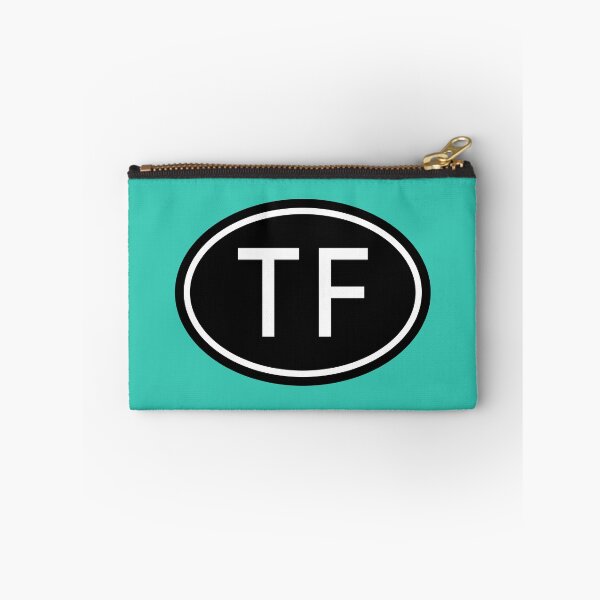 Artikelvorschau, TF Initialen Monogramm ovale weiße Buchstaben entworfen und verkauft von Jeallan Designs.
