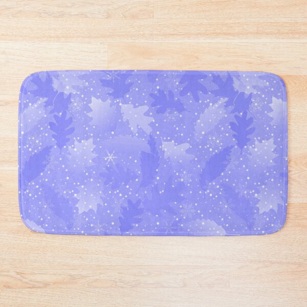 Item preview, Swirling Leaves in Snow at Night Lavender designed and sold by Art in My Loft.