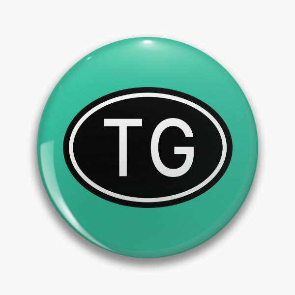 Item preview, TG Initials Monogram Oval White Letters designed and sold by Jeallan Designs.