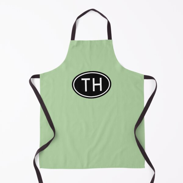 Item preview, TH Initials Monogram Oval White Letters designed and sold by Jeallan Designs.