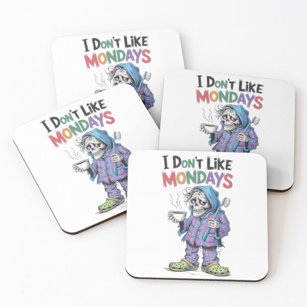 Item preview, Funny Skeleton Coffee Monday Blues Design designed and sold by love3617.