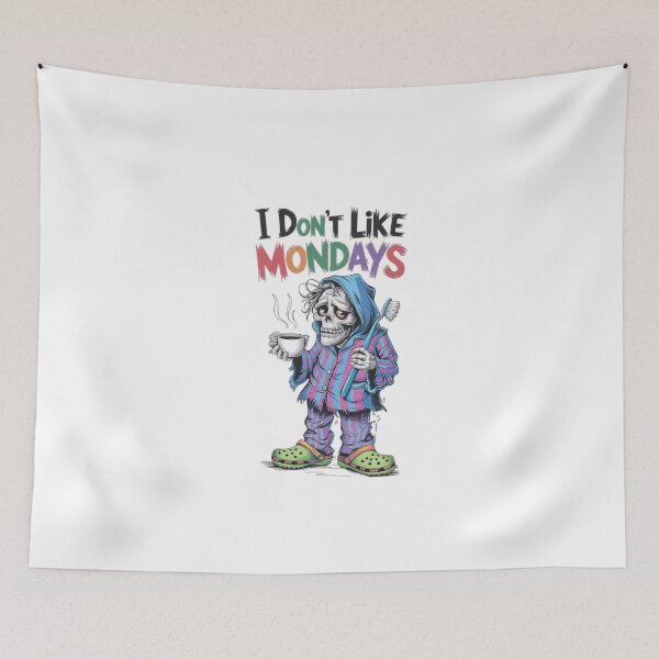 Item preview, Funny Skeleton Coffee Monday Blues Design designed and sold by love3617.