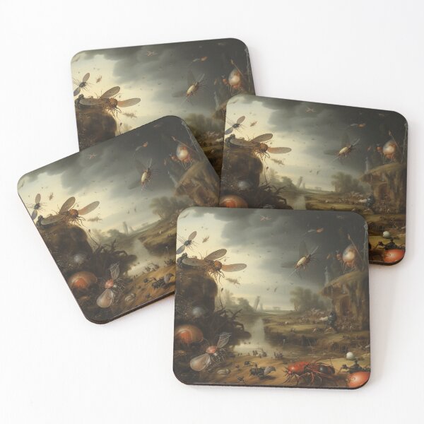 Item preview, Insect Uprising in a Dystopian Landscape designed and sold by landletsy.