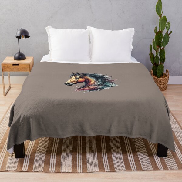 Item preview, Majestic Horse Portrait in Watercolor Effect designed and sold by CreationbyNiki.