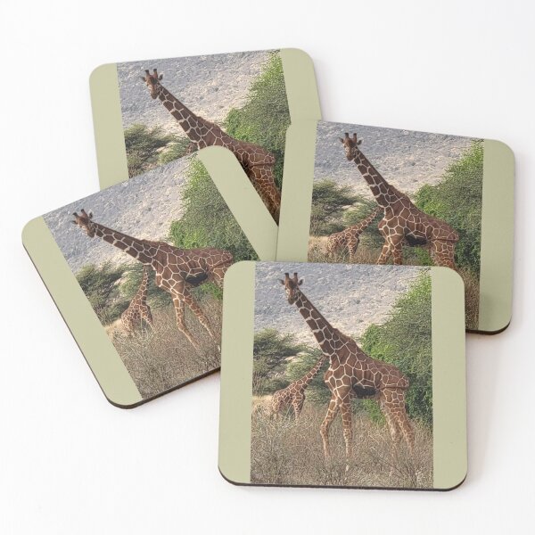 Item preview, Graceful Duo: Giraffes in the Heart of the Wilderness designed and sold by annenambiro.