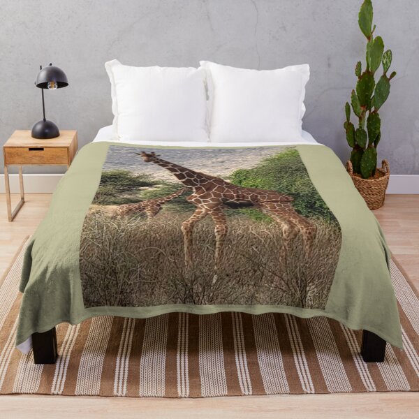 Item preview, Graceful Duo: Giraffes in the Heart of the Wilderness designed and sold by annenambiro.