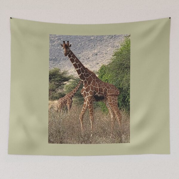 Item preview, Graceful Duo: Giraffes in the Heart of the Wilderness designed and sold by annenambiro.