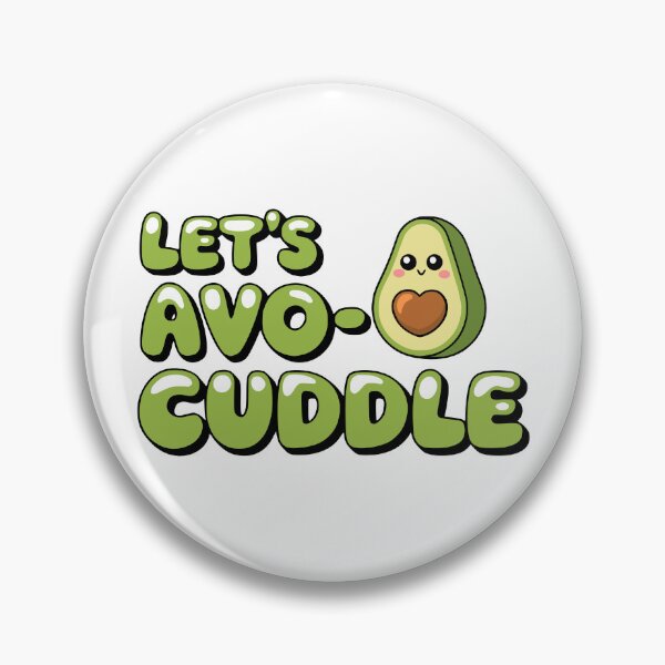 Item preview, Let's Avocuddle! Kawaii Avocado Cuddle Puns designed and sold by PMCreative.