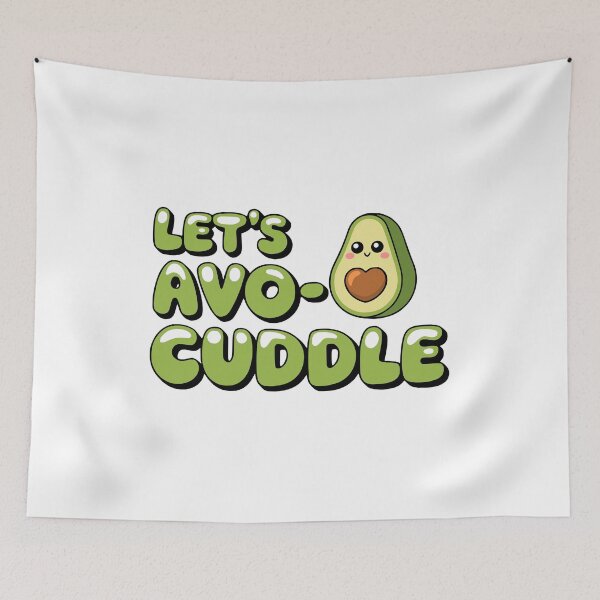 Item preview, Let's Avocuddle! Kawaii Avocado Cuddle Puns designed and sold by PMCreative.