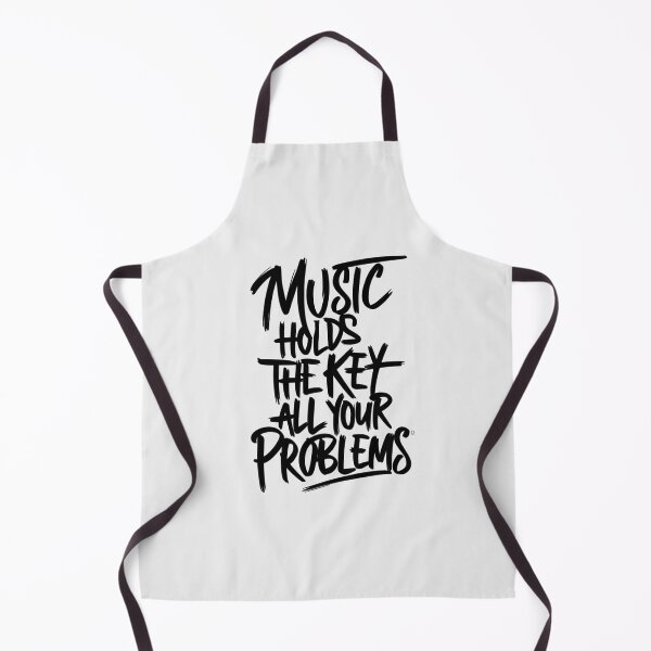 Item preview, "Music holds the key to all your problems." Colorful Hand-Lettering for Music Lovers. designed and sold by paulo silveira.