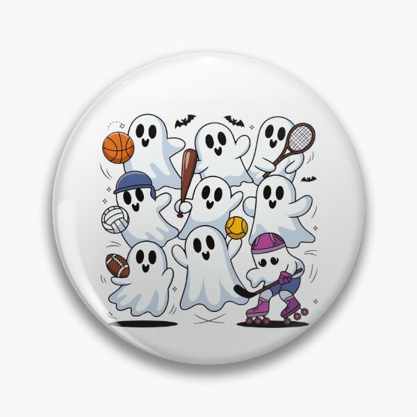 Item preview, Sporty Ghosts Playing Games Cartoon designed and sold by Imaginarium Design.