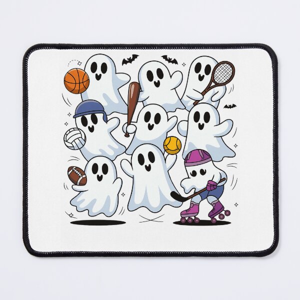 Item preview, Sporty Ghosts Playing Games Cartoon designed and sold by Imaginarium Design.