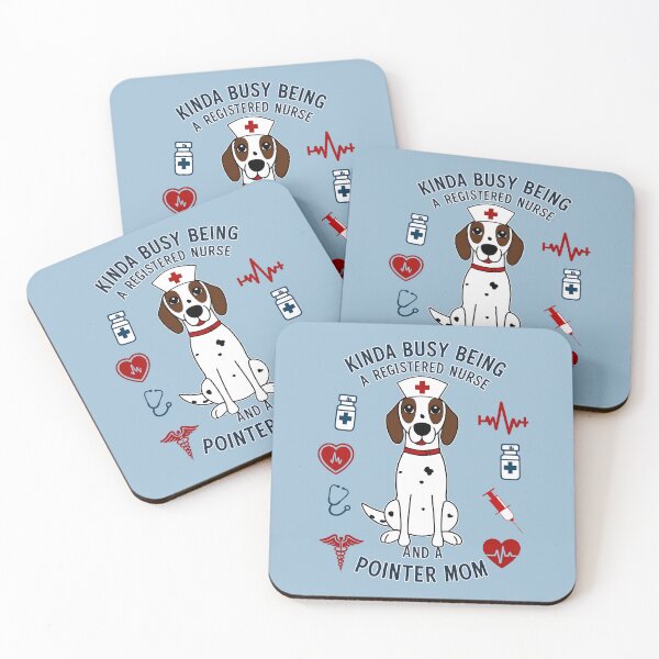 Item preview, Kinda Busy Being a Registered Nurse and a Pointer Mom - Cute German Shorthaired Pointer Nurse Design designed and sold by brindled.