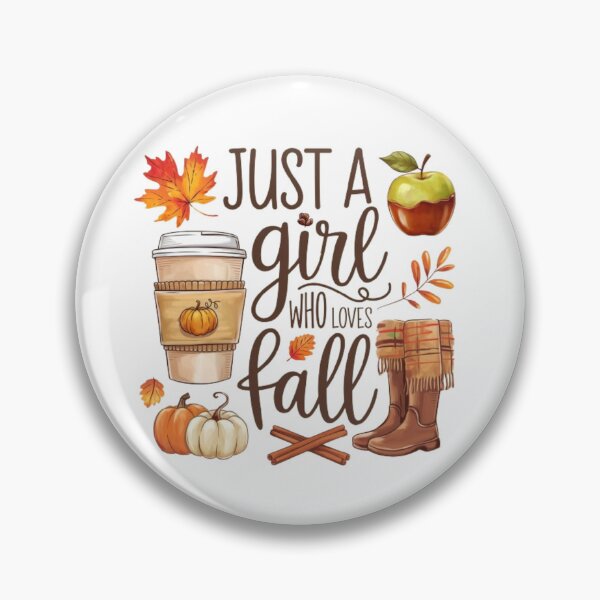 Item preview, Just a Girl Who Loves Fall – Autumn Essentials Design designed and sold by GemBob Creations.