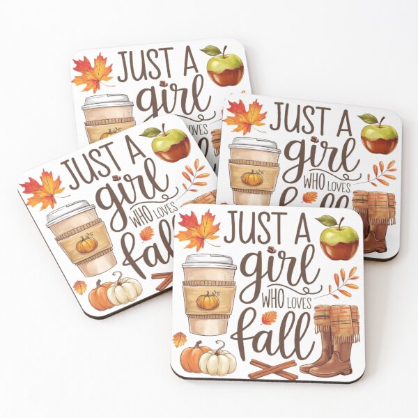 Item preview, Just a Girl Who Loves Fall – Autumn Essentials Design designed and sold by GemBob Creations.