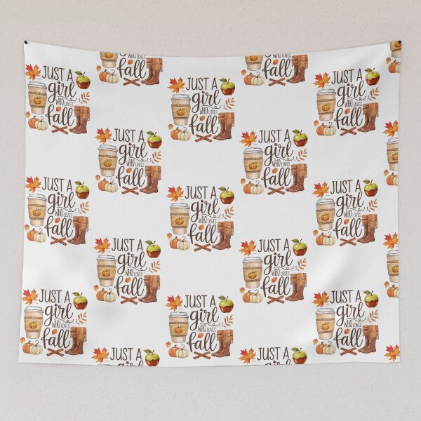 Item preview, Just a Girl Who Loves Fall – Autumn Essentials Design designed and sold by GemBob Creations.