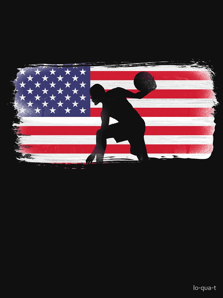American Flag Basketball Player by lo-qua-t