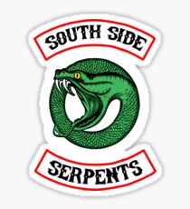 Riverdale Southside Serpents inspired ON THE BACK new round circle logo Sticker