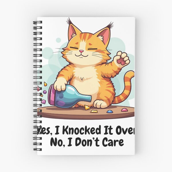Item preview, Lazy Cat Tipping Bottle - Fun Cartoon Illustration designed and sold by sadman73.