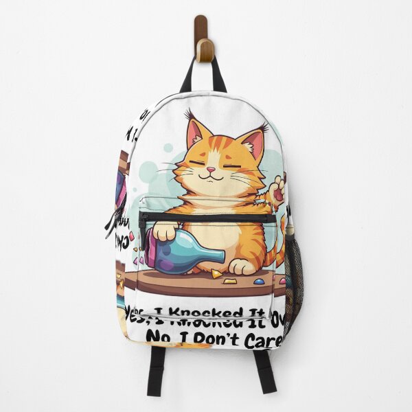 Item preview, Lazy Cat Tipping Bottle - Fun Cartoon Illustration designed and sold by sadman73.