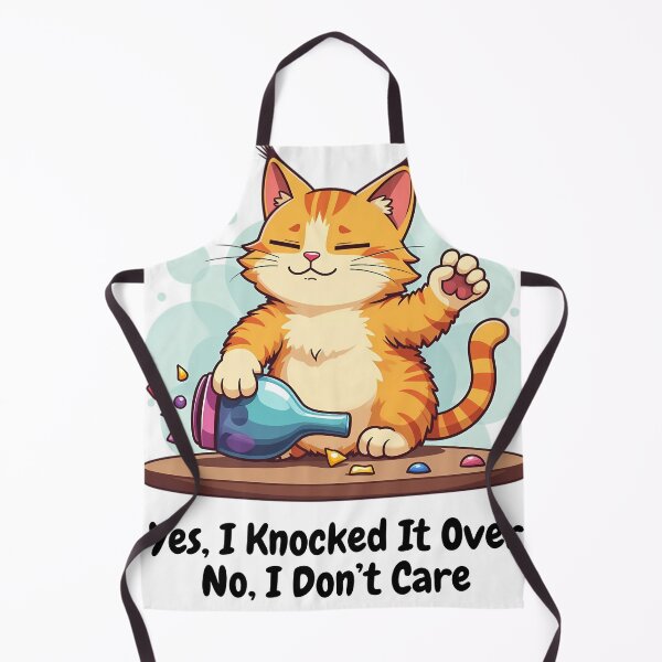 Item preview, Lazy Cat Tipping Bottle - Fun Cartoon Illustration designed and sold by sadman73.