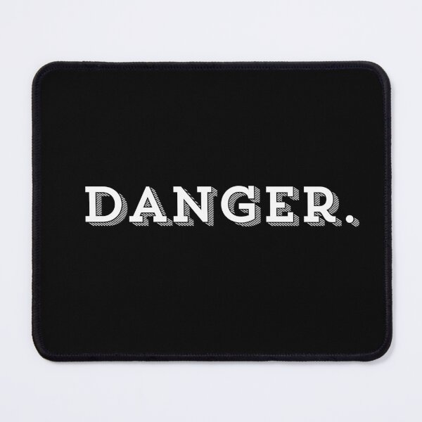 Item preview, Danger (black background) minimalist designed and sold by DesignCollectiv.