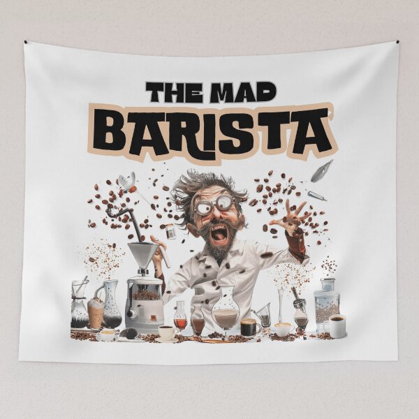 Item preview, The MAD BARISTA Coffee Shop  designed and sold by NikoDeeko.