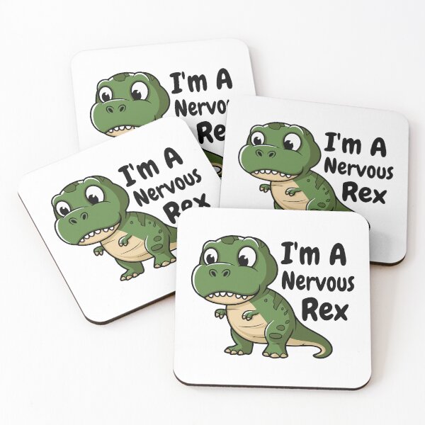 Item preview, I'm A Nervous Rex! Cute Dinosaur Pun designed and sold by PMCreative.