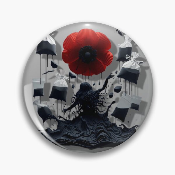 Item preview, Surreal Addiction Horror Poppy Opiate Drugs Poppies Woman Dark designed and sold by SomniferumWars.