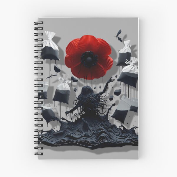 Item preview, Surreal Addiction Horror Poppy Opiate Drugs Poppies Woman Dark designed and sold by SomniferumWars.
