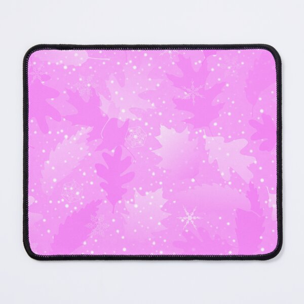 Item preview, Swirling Leaves in Snow at Night Pink designed and sold by Art in My Loft.