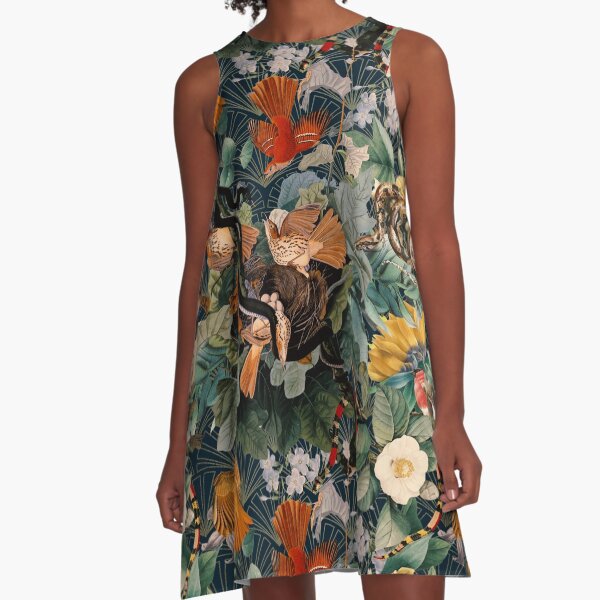 Birds and snakes A-Line Dress