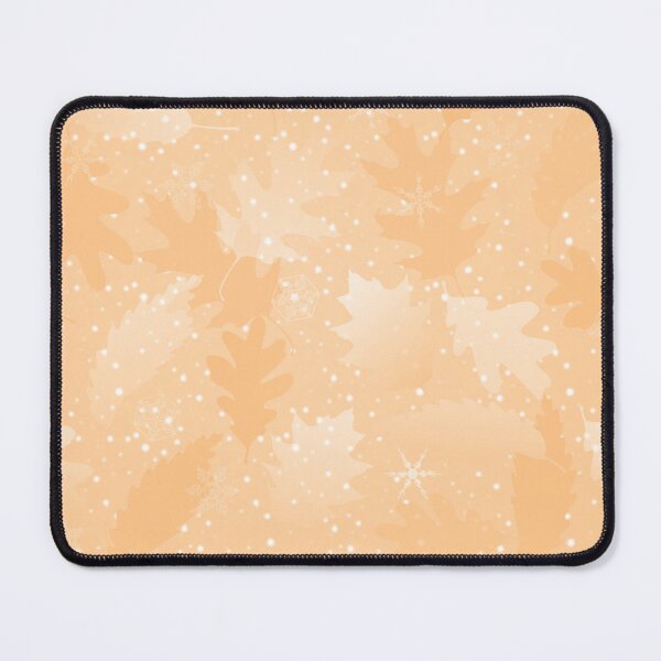 Item preview, Swirling Leaves in Snow at Night Soft Orange designed and sold by Art in My Loft.