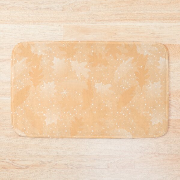 Item preview, Swirling Leaves in Snow at Night Soft Orange designed and sold by Art in My Loft.