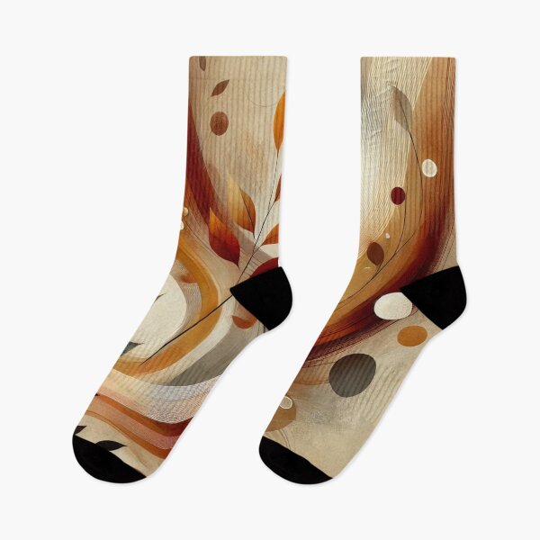 Item preview, Fall abstract leaves in the wind designed and sold by ValerieStOnge.