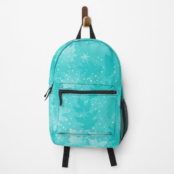 Item preview, Swirling Leaves in Snow at Night Soft Teal designed and sold by Art in My Loft.