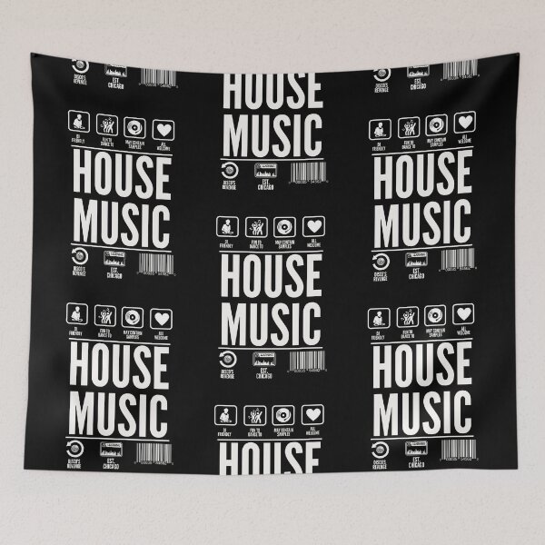 Item preview, HOUSE MUSIC  - Product Info (White)  designed and sold by Discothreadz.